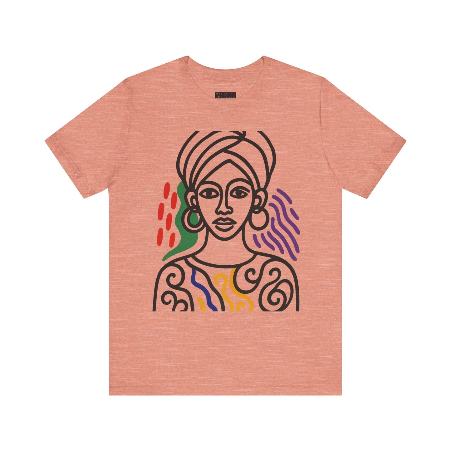 Regal Vibes Only – African Queen Graphic Art T-Shirt