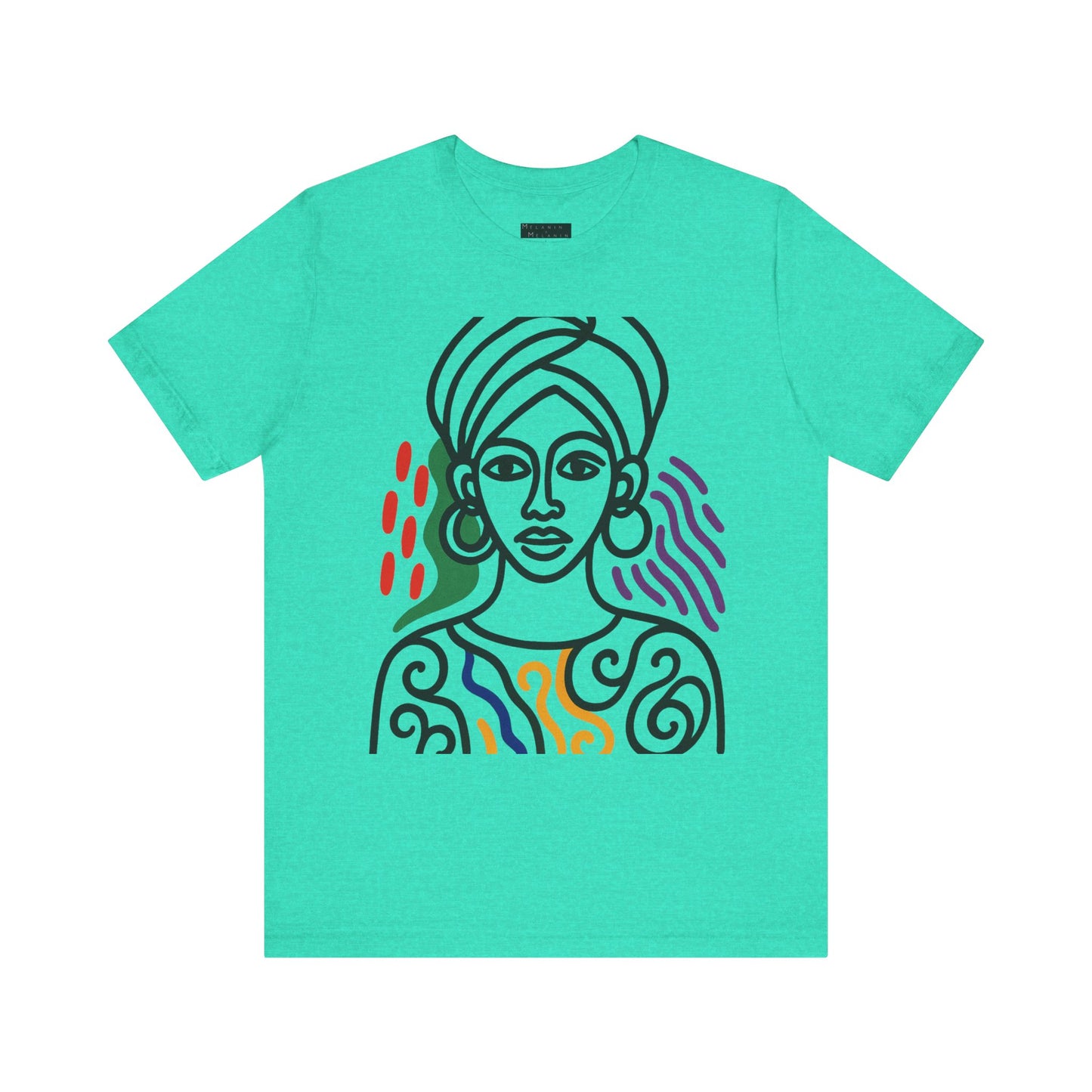 Regal Vibes Only – African Queen Graphic Art T-Shirt