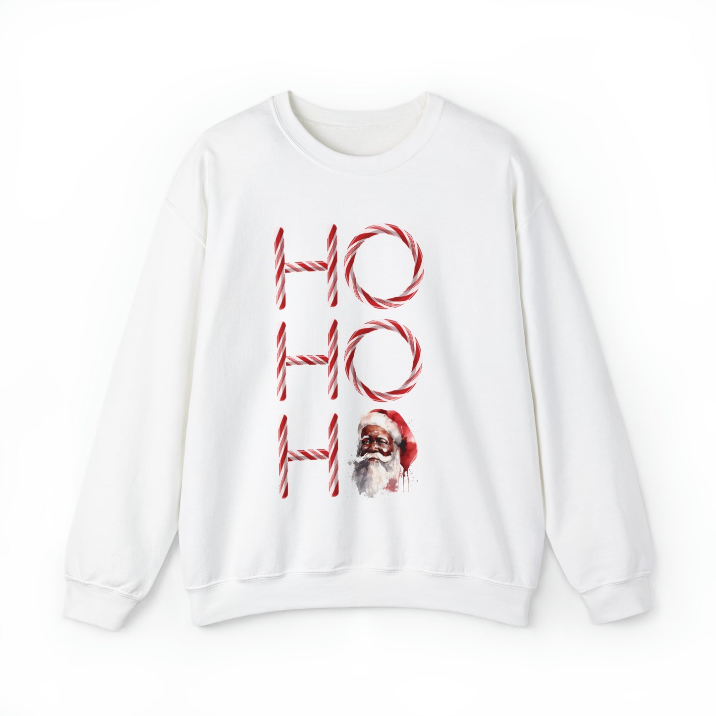 Ho Ho Ho Black Santa Sweatshirt