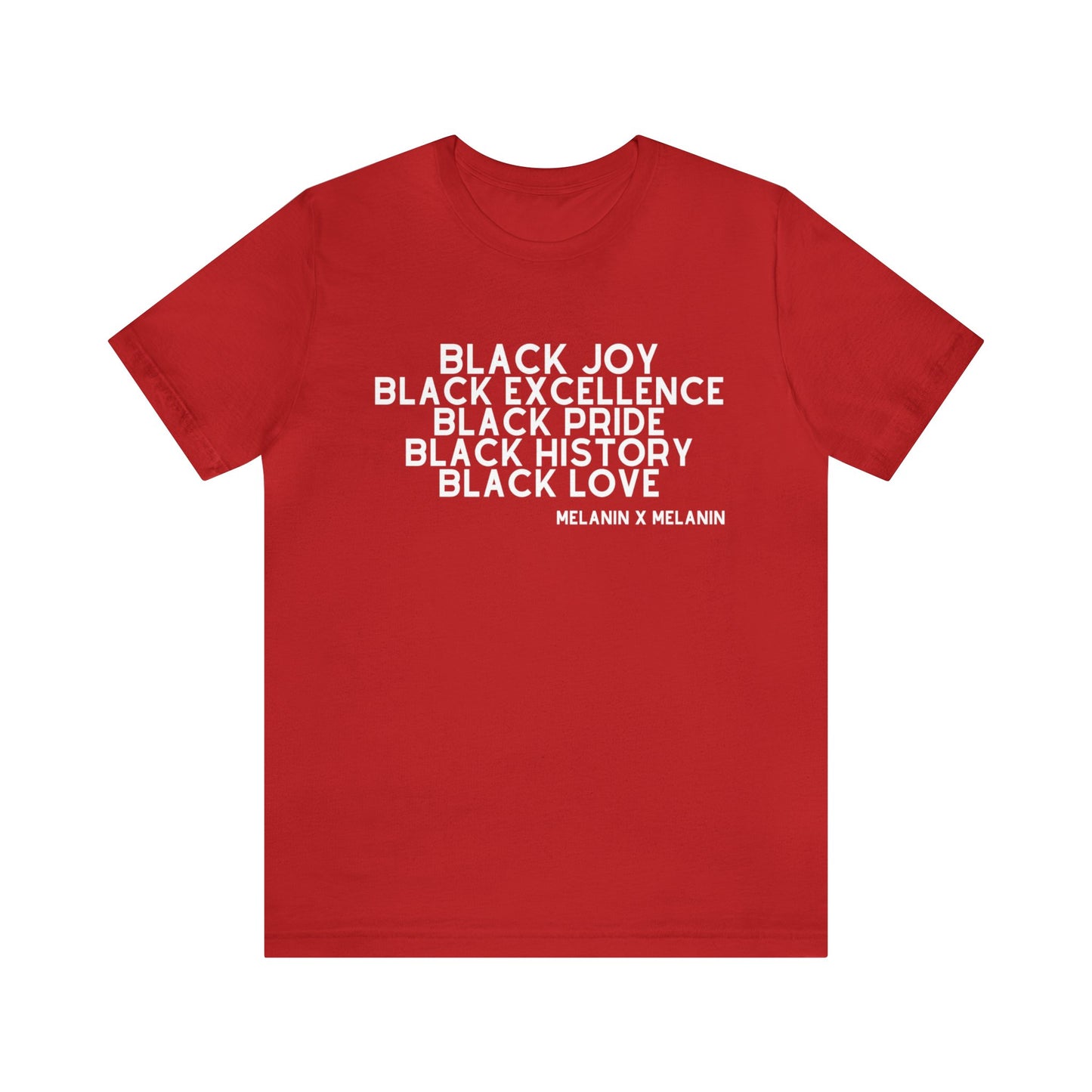 Black Joy Excellence Pride History Love Unisex Short Sleeve Tee