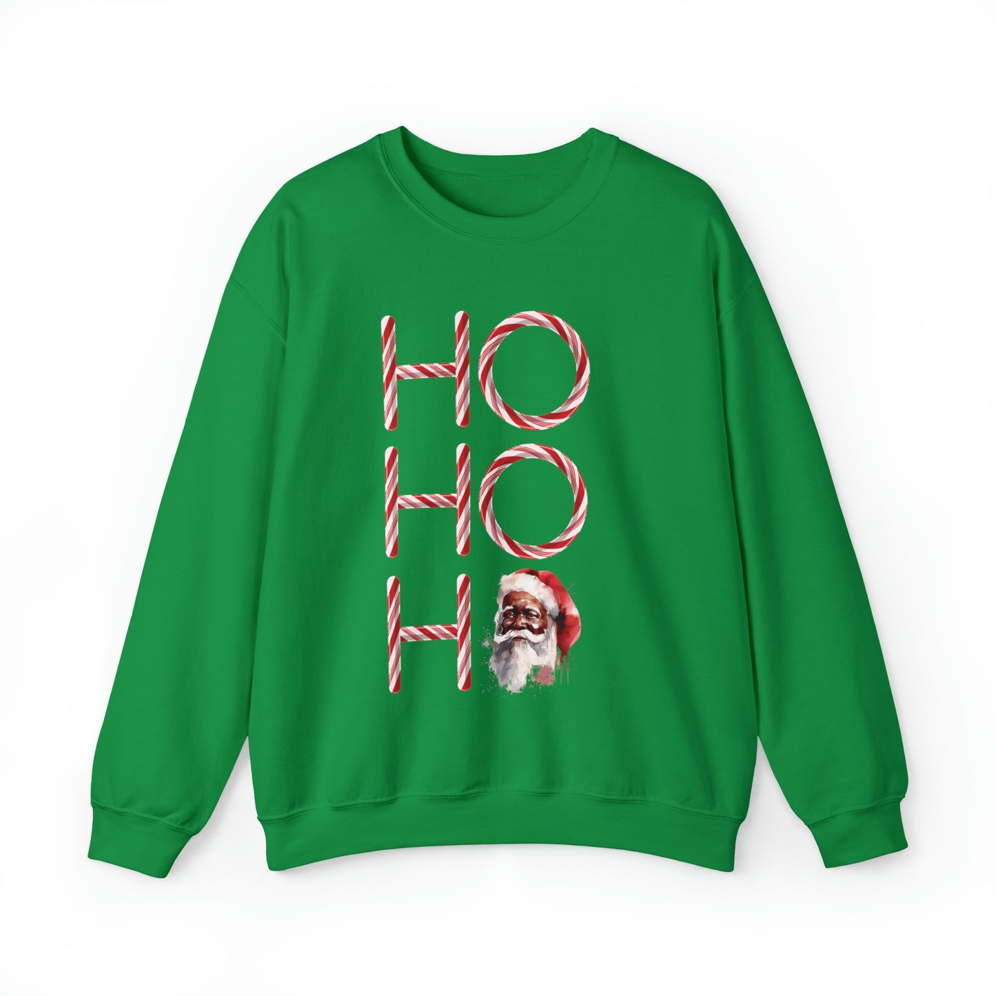 Ho Ho Ho Black Santa Sweatshirt