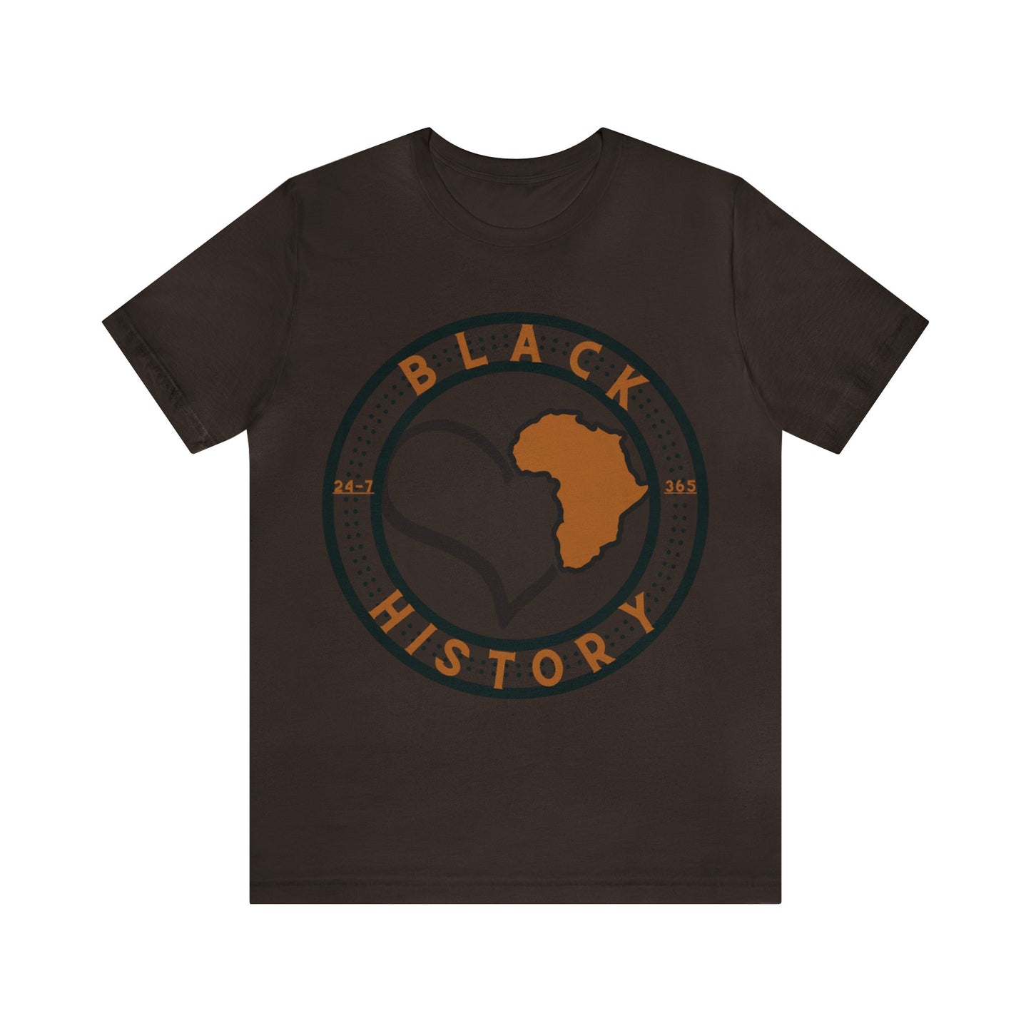 Black History Love 24-7 365 Unisex Jersey Short Sleeve Celebration Tee