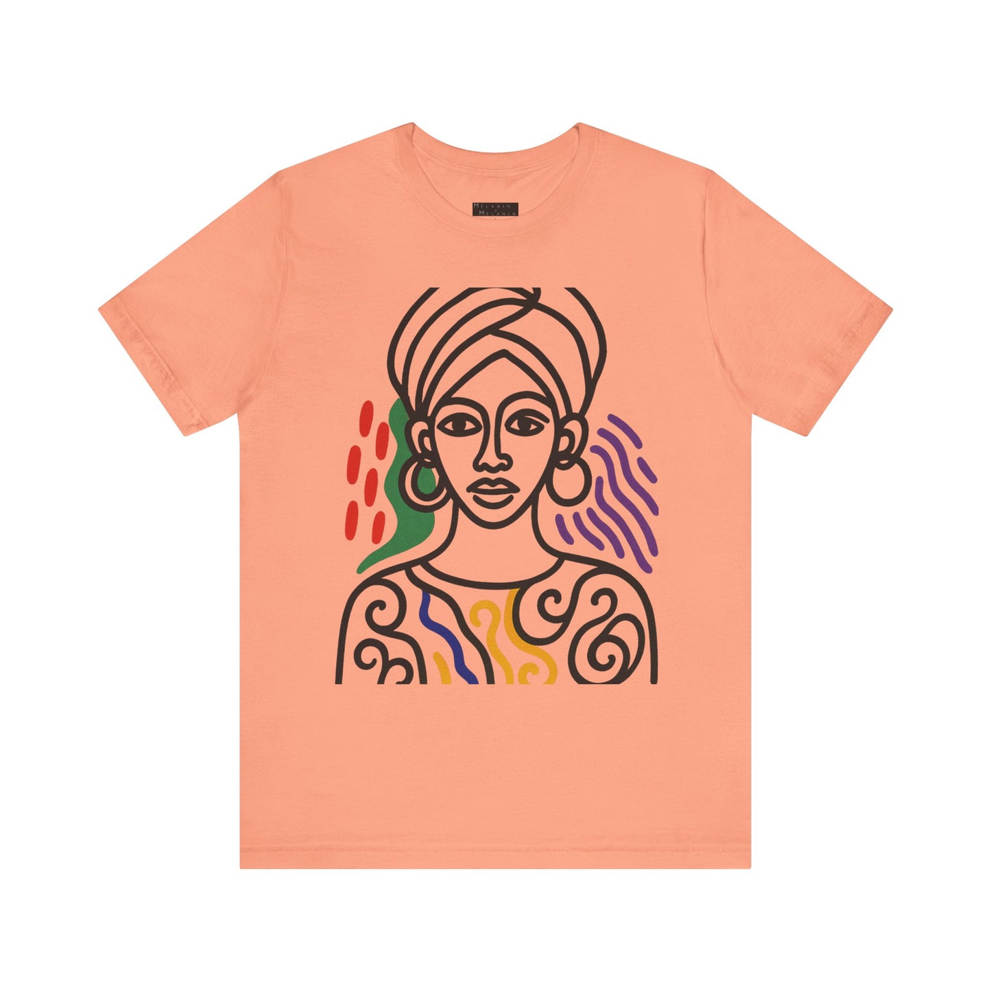 Regal Vibes Only – African Queen Graphic Art T-Shirt