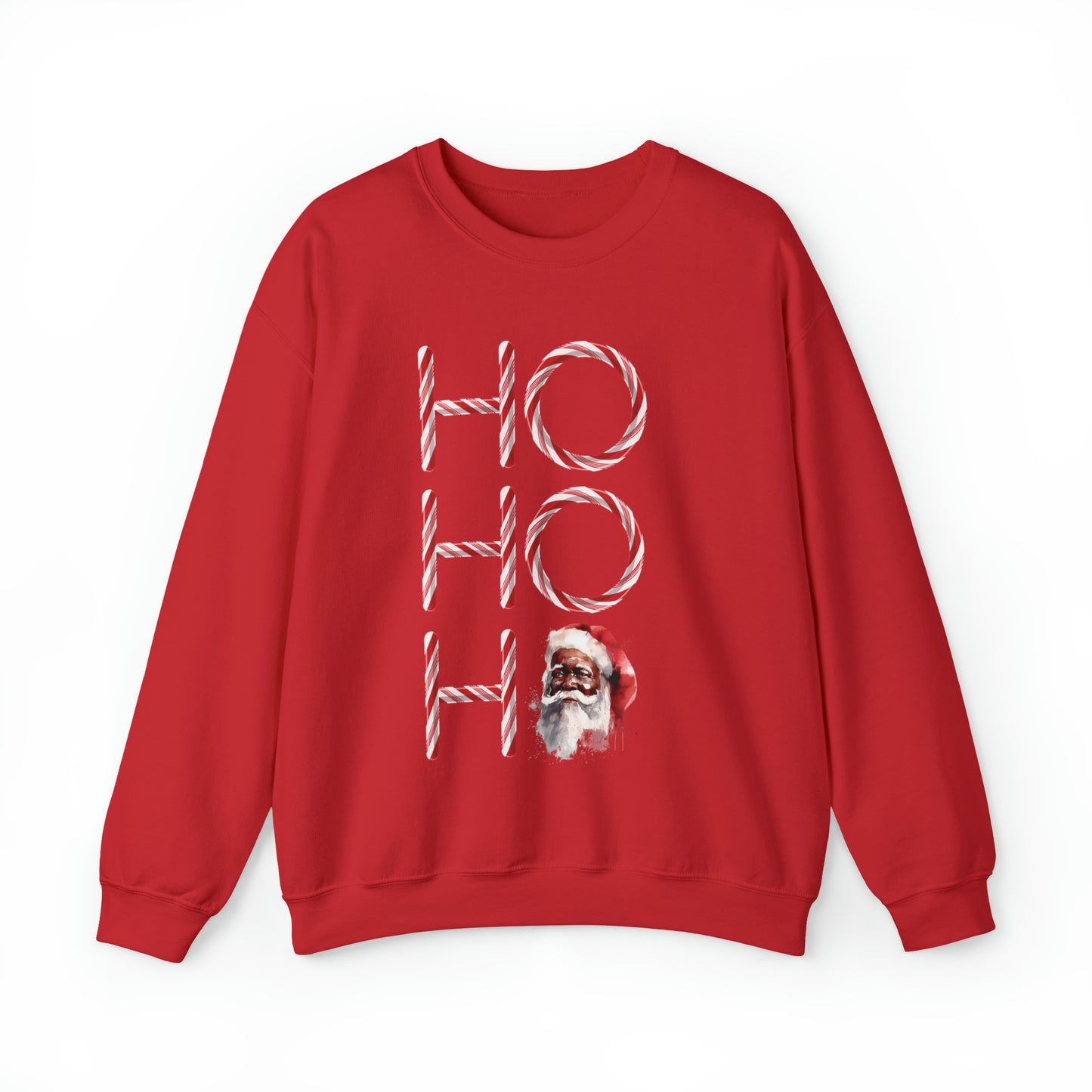 Ho Ho Ho Black Santa Sweatshirt