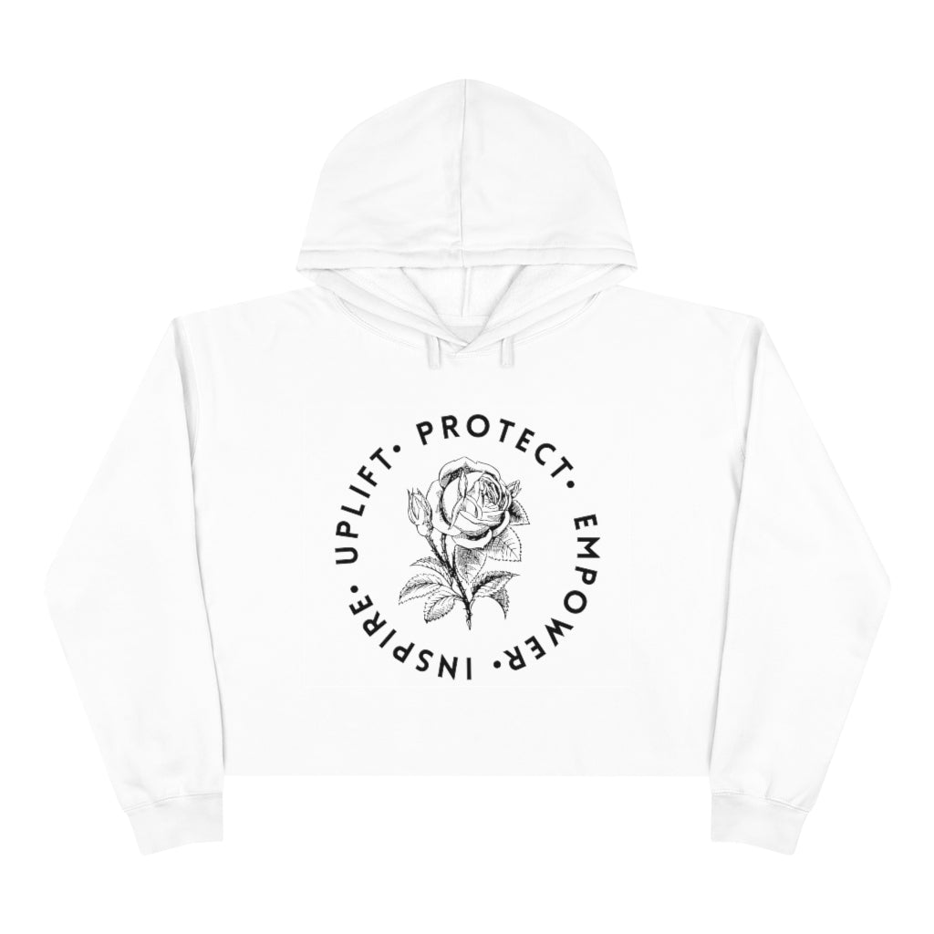 To The Woman Behind Me Crop Hoodie
