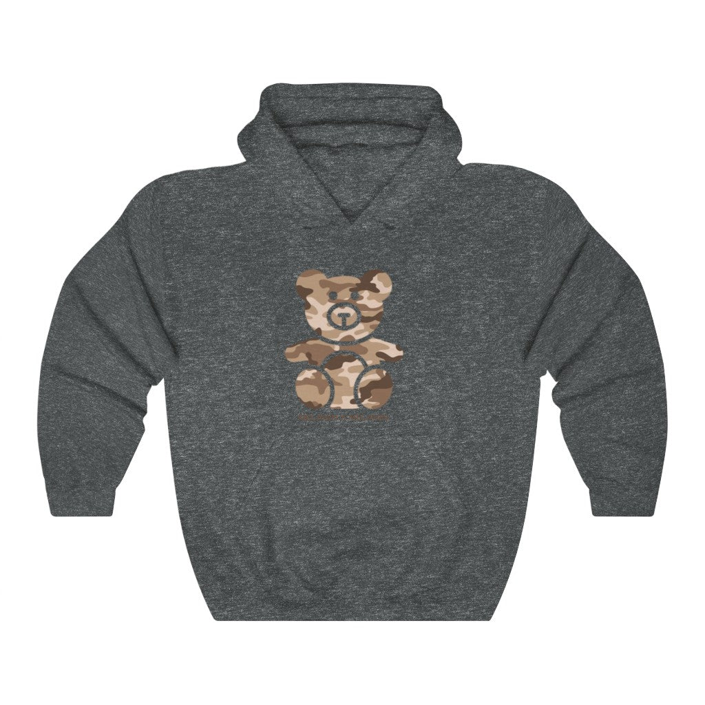 Melanated Camo Teddy Bear Hoodie Sweatshirt
