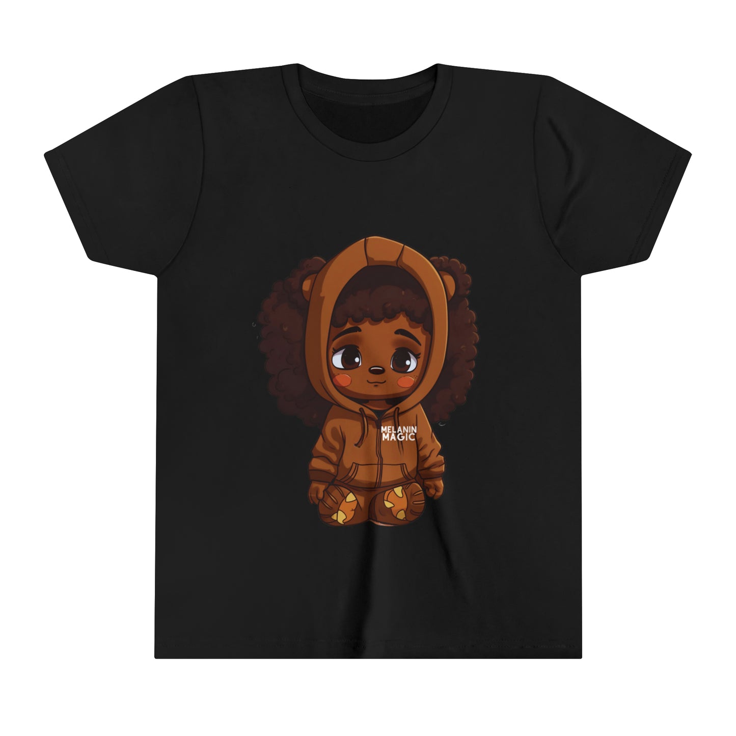 Afro Puff Girls Youth Teddy Bear Tee