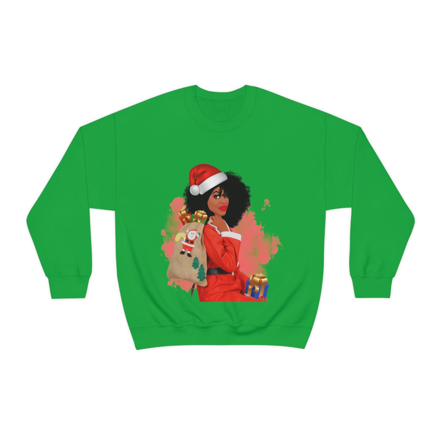 Rich Auntie Claus Cute Unisex Crewneck Sweatshirt