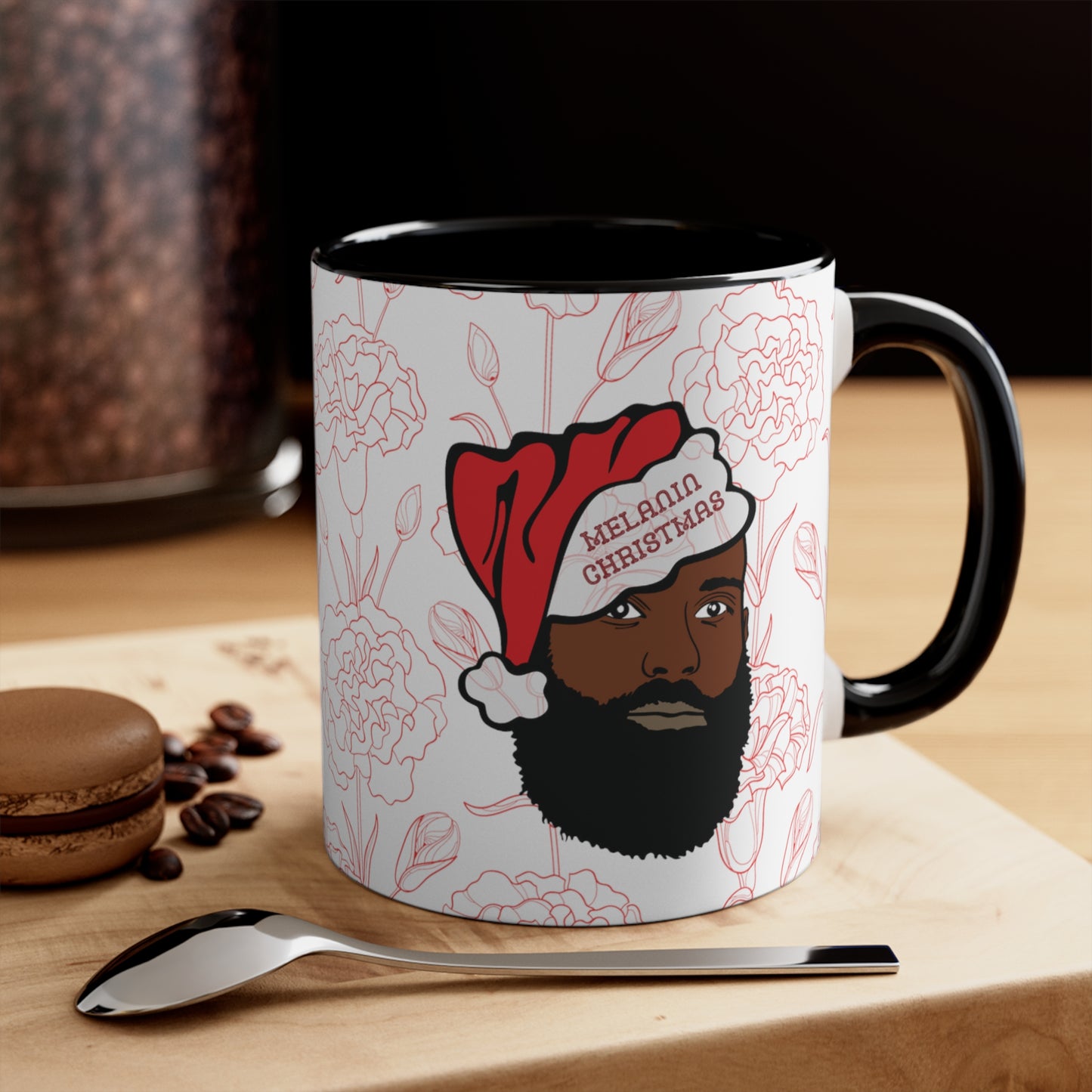 Melanin Christmas Man Coffee Mug