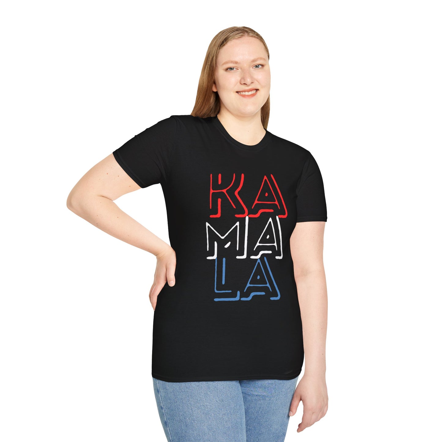 Patriotic Kamala T-Shirt – Red, White, and Blue Statement Tee for Supporters