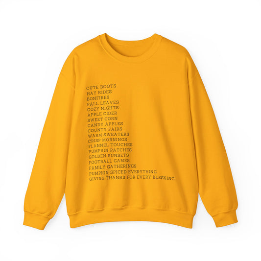 A Few Of My Favorite Autumn Things Sweatshirt