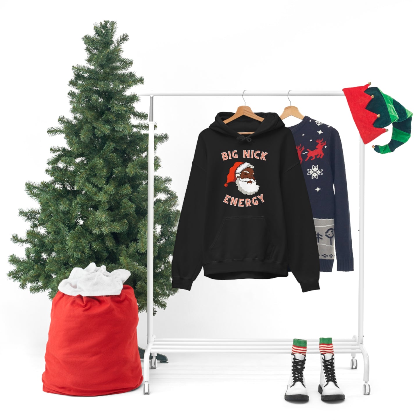 Big Nick Energy Christmas Hooded Sweatshirt