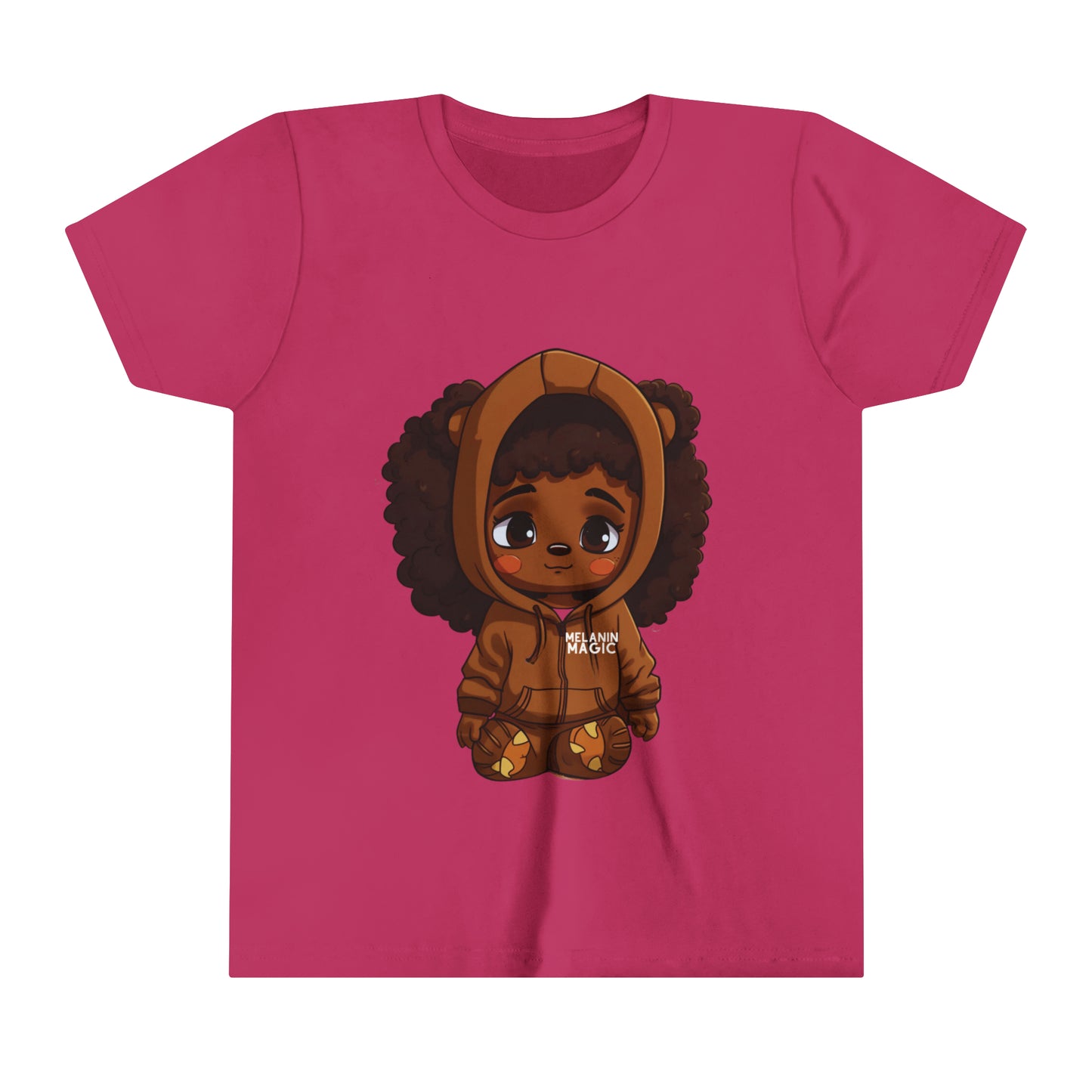 Afro Puff Girls Youth Teddy Bear Tee