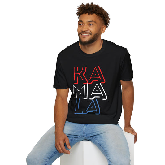 Patriotic Kamala T-Shirt – Red, White, and Blue Statement Tee for Supporters