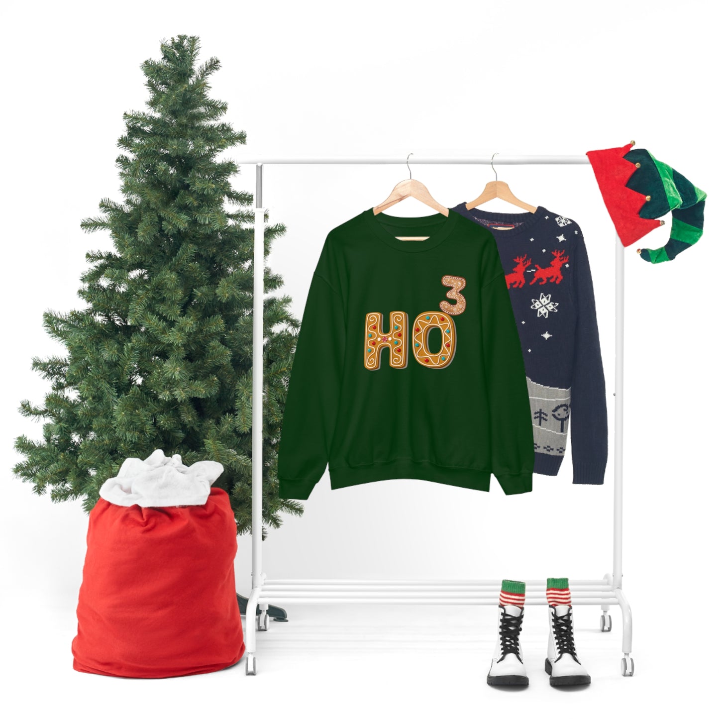 Gingerbread Ho To The Third Power Unisex Sweatshirt