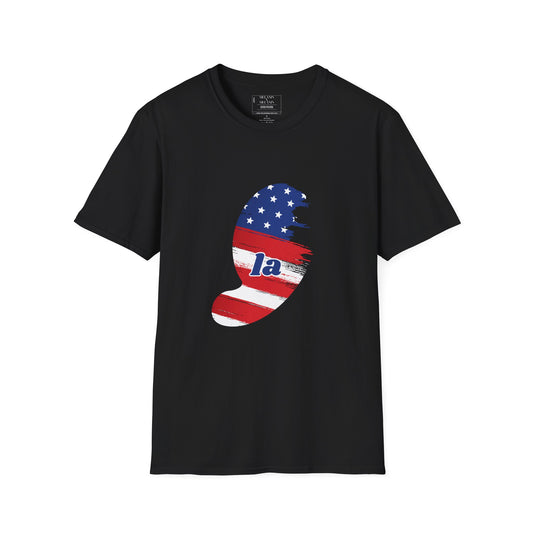 Patriotic Comma LA Election Tee