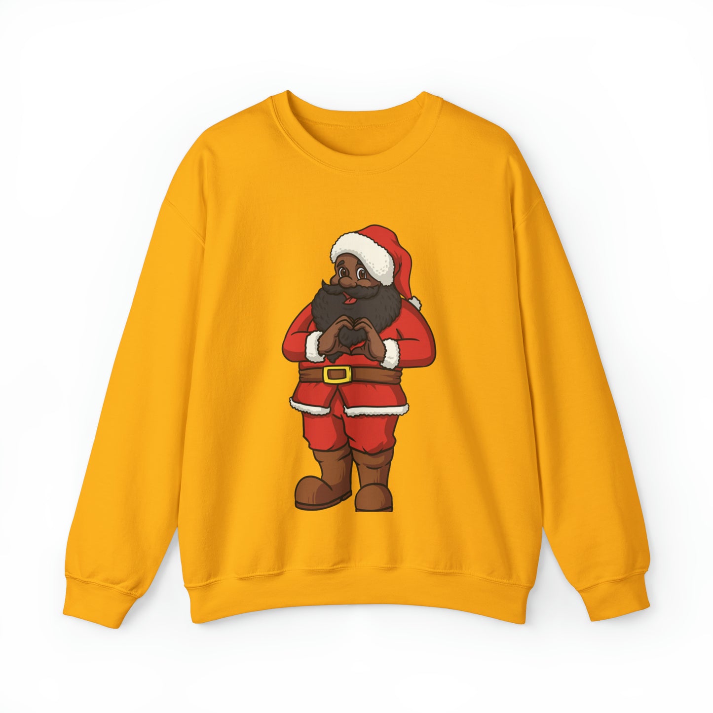 Jolly Old Saint Nick Sweatshirt-Black Santa