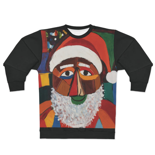 Joyful Abstract Santa Hoodie