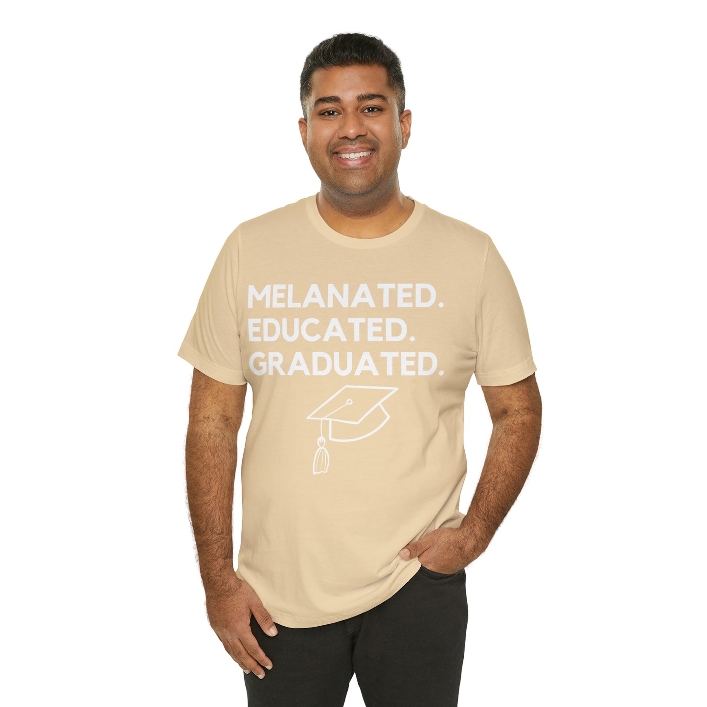 Breaking Barriers: Melanated. Educated. Graduated. Short Sleeve Tee