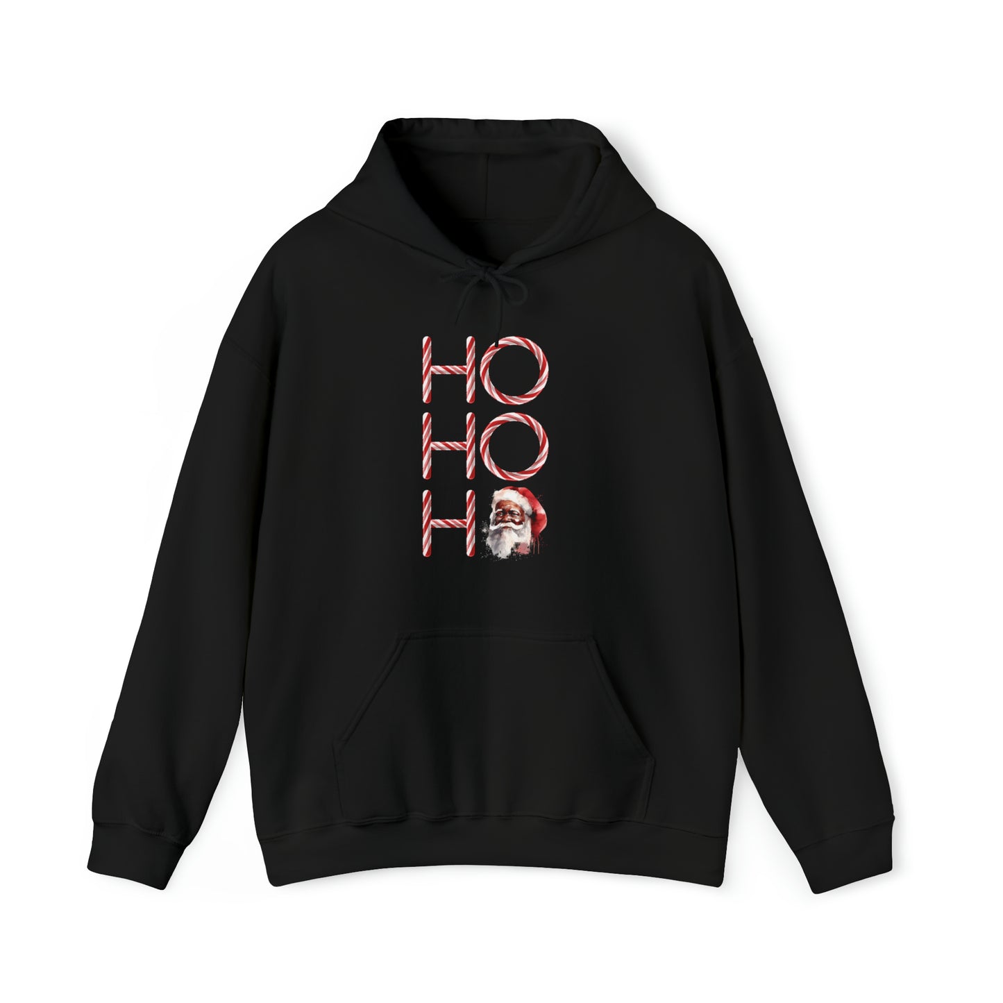 Ho Ho Ho Black Santa Hoodie