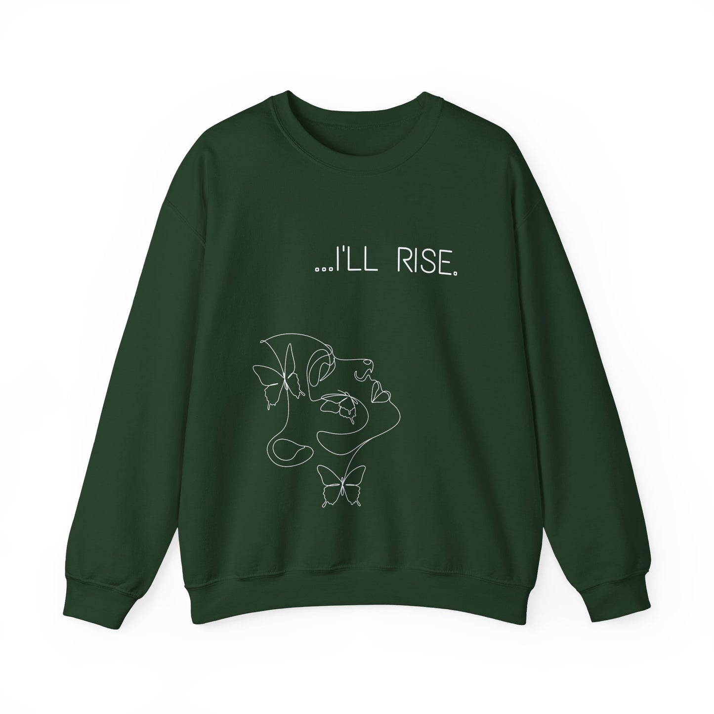 I'll Rise Butterfly Sketch Sweatshirt.