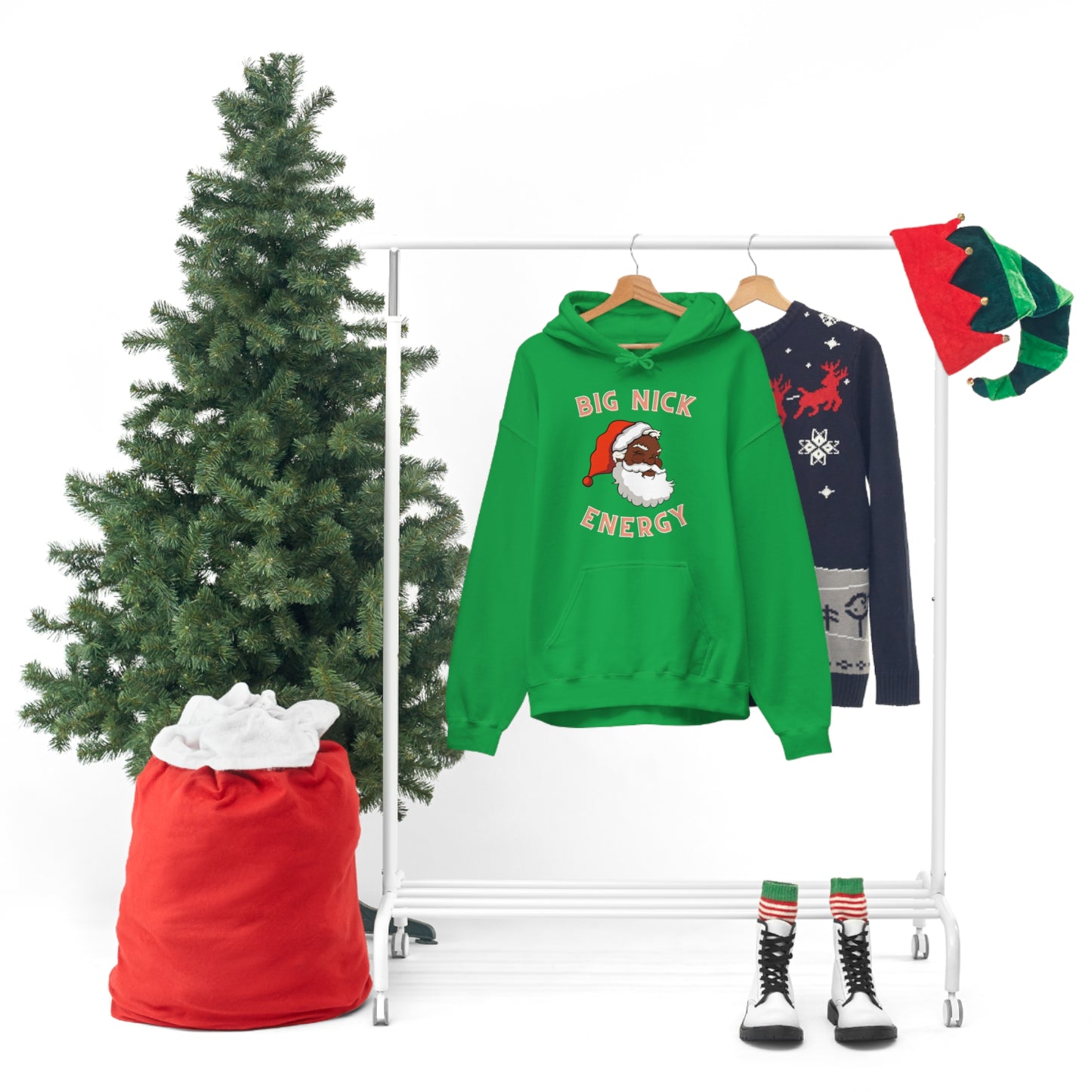 Big Nick Energy Christmas Hooded Sweatshirt