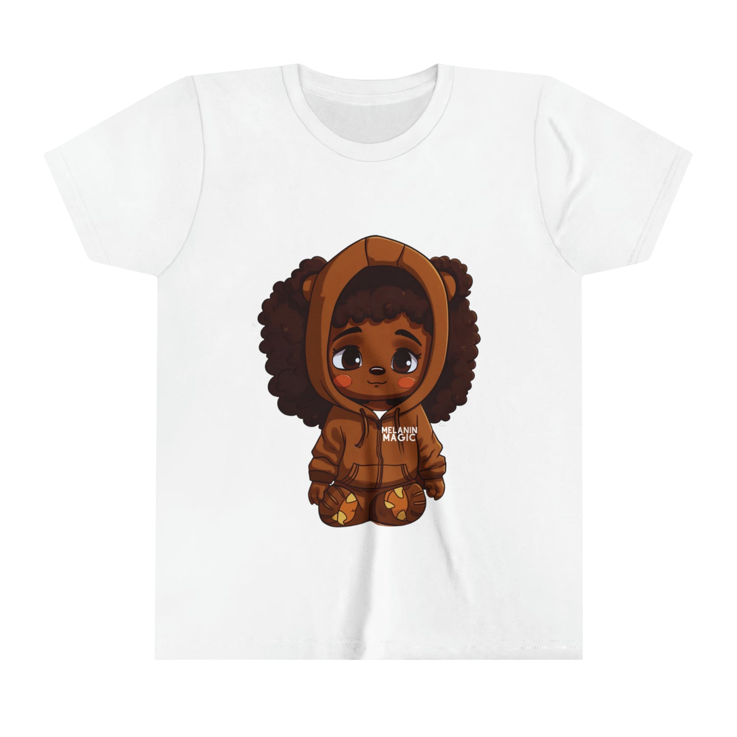 Afro Puff Girls Youth Teddy Bear Tee