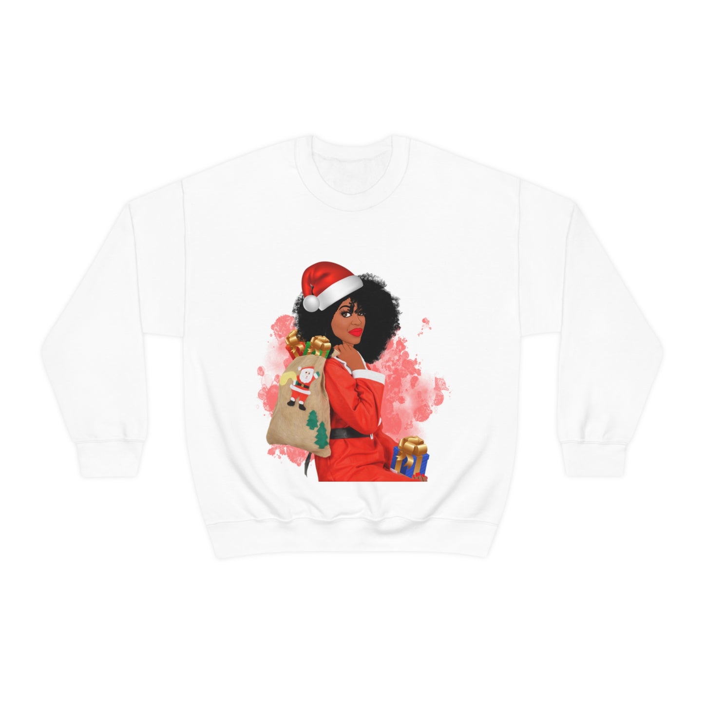 Rich Auntie Claus Cute Unisex Crewneck Sweatshirt