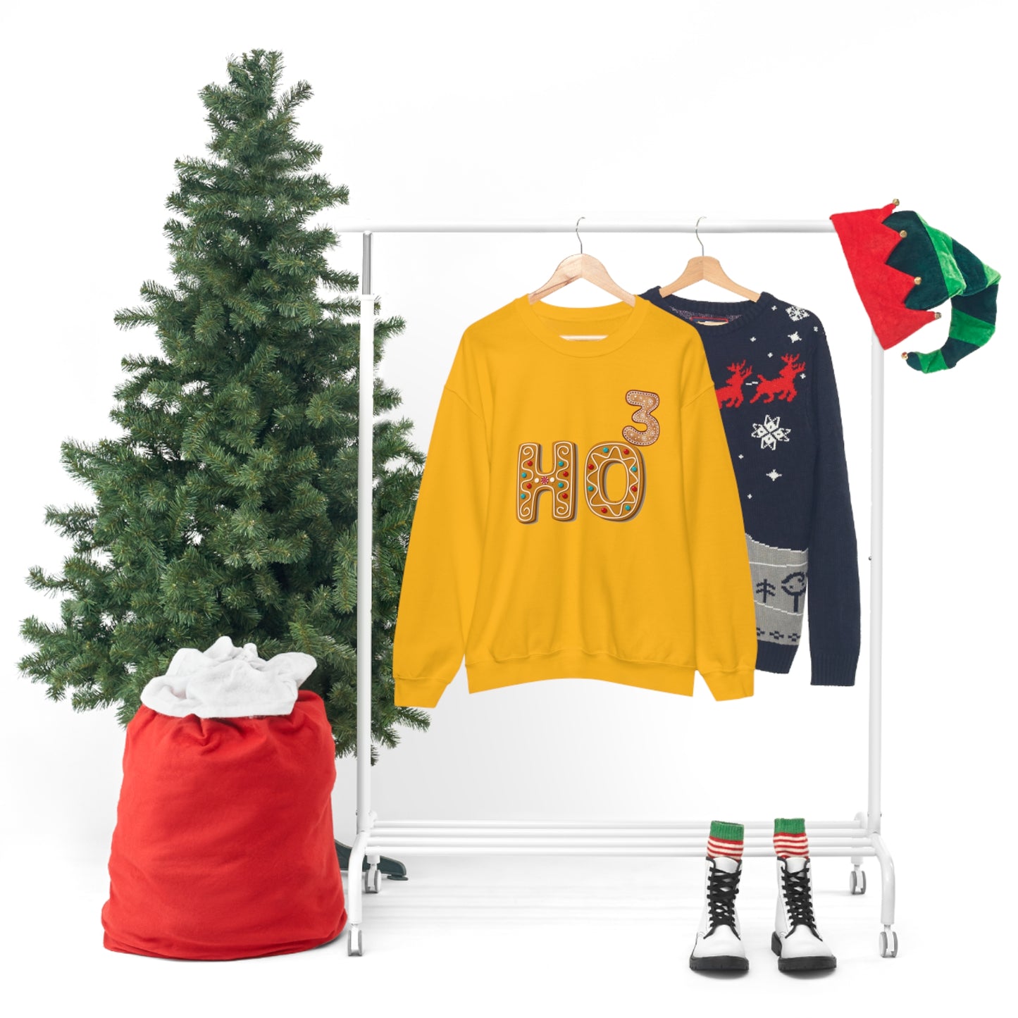 Gingerbread Ho To The Third Power Unisex Sweatshirt