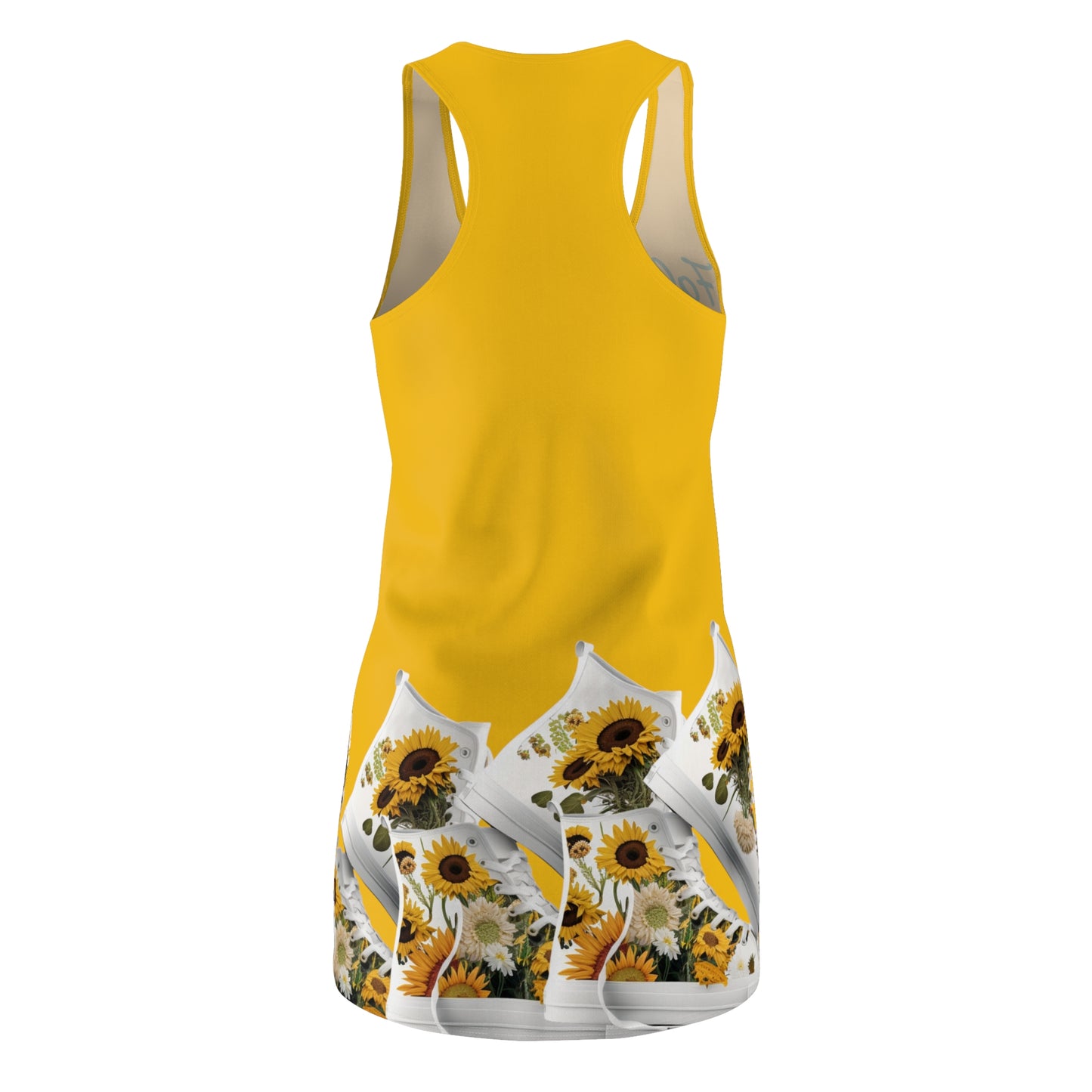 Follow The Path Of The Sun Racerback Sunflower Dress