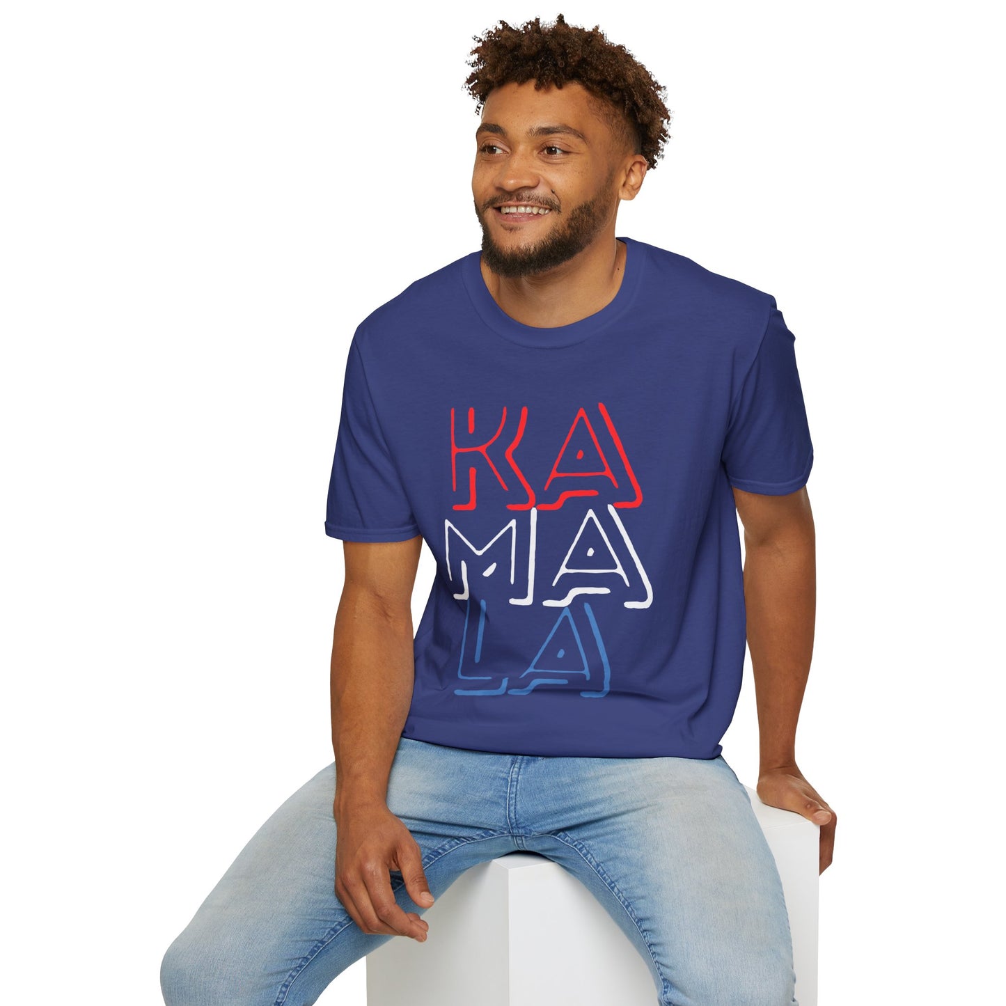 Patriotic Kamala T-Shirt – Red, White, and Blue Statement Tee for Supporters