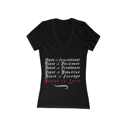 Black Is...V-Neck Women's Tee