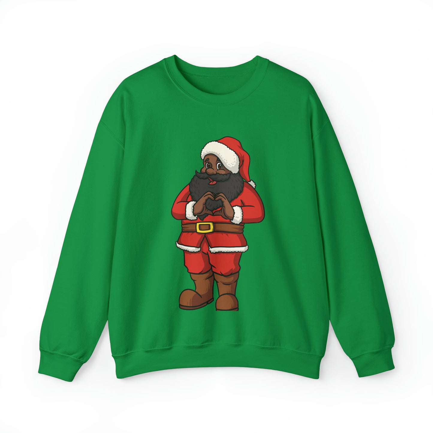 Jolly Old Saint Nick Sweatshirt-Black Santa