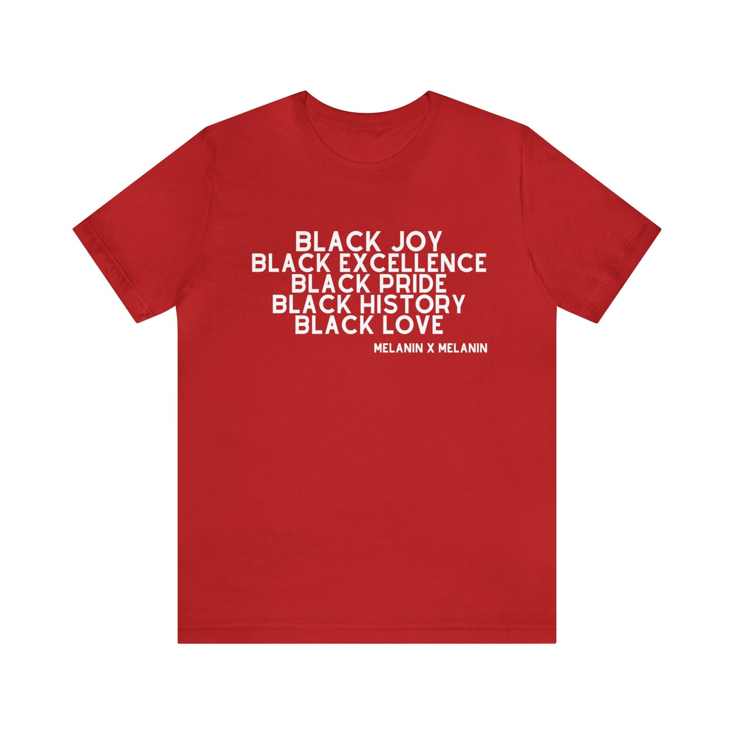 Black Joy Excellence Pride History Love  Unisex Short Sleeve Tee