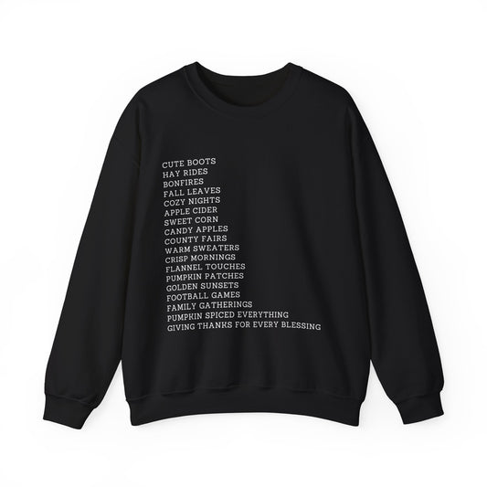 A Few Of My Favorite Autumn Things Sweatshirt