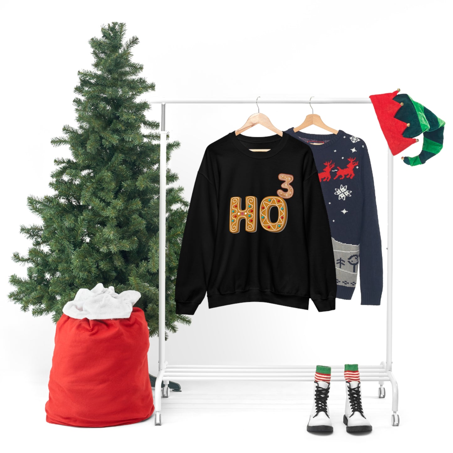 Gingerbread Ho To The Third Power Unisex Sweatshirt