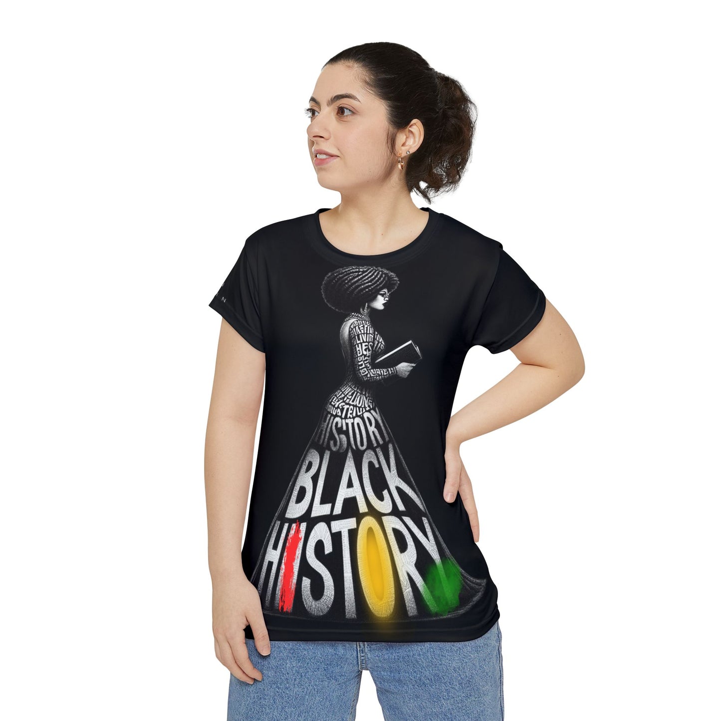 She Is Strength, She Is Black History Short Sleeve Tee