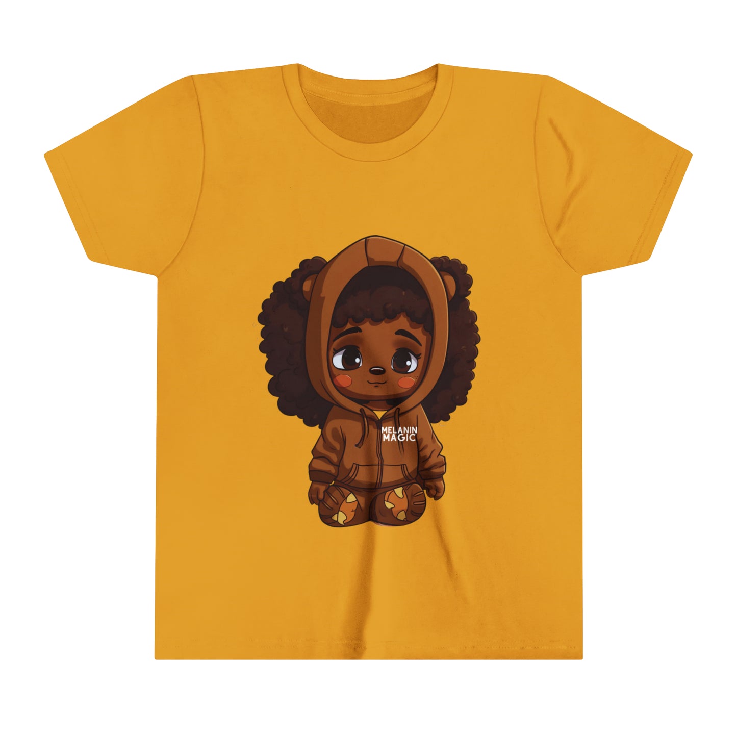 Afro Puff Girls Youth Teddy Bear Tee