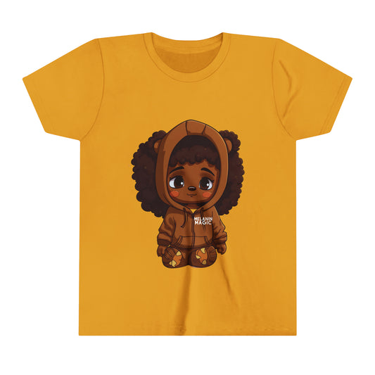 Afro Puff Girls Youth Teddy Bear Tee