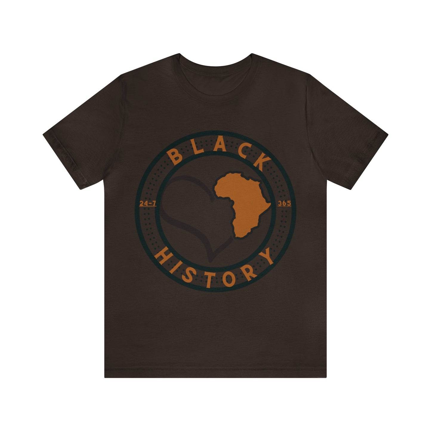 Black History  Love 24-7 365 Unisex Jersey Short Sleeve  Celebration Tee