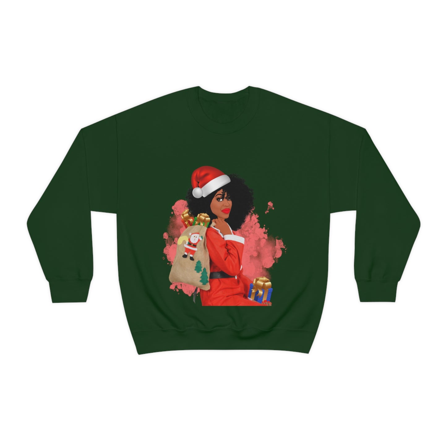 Rich Auntie Claus Cute Unisex Crewneck Sweatshirt