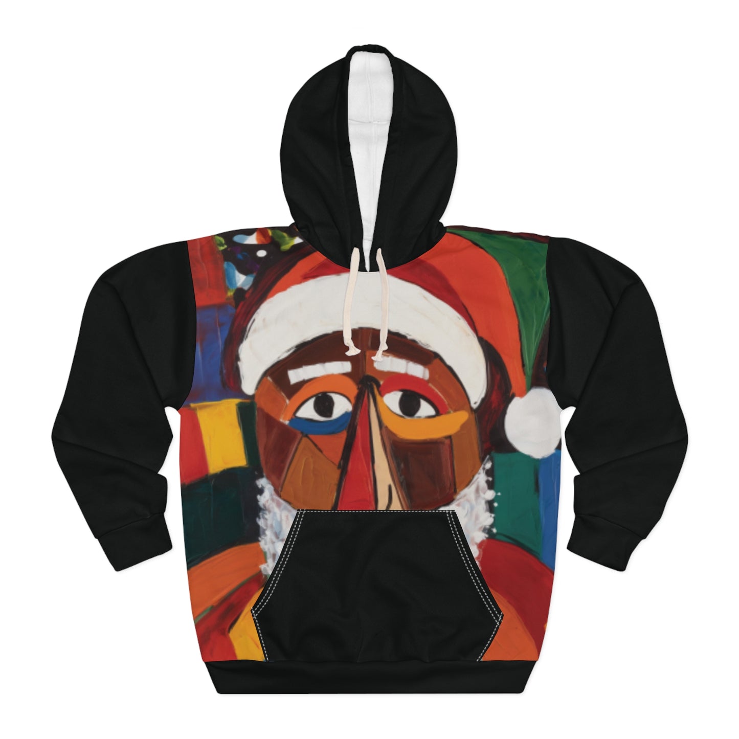 Joyful Abstract Santa Hoodie