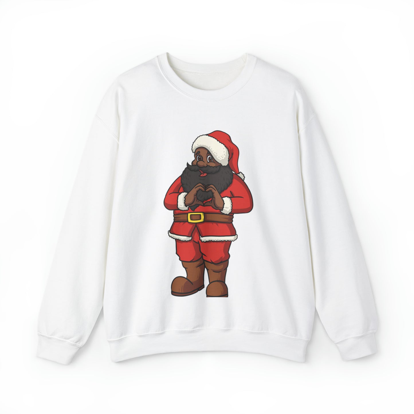 Jolly Old Saint Nick Sweatshirt-Black Santa