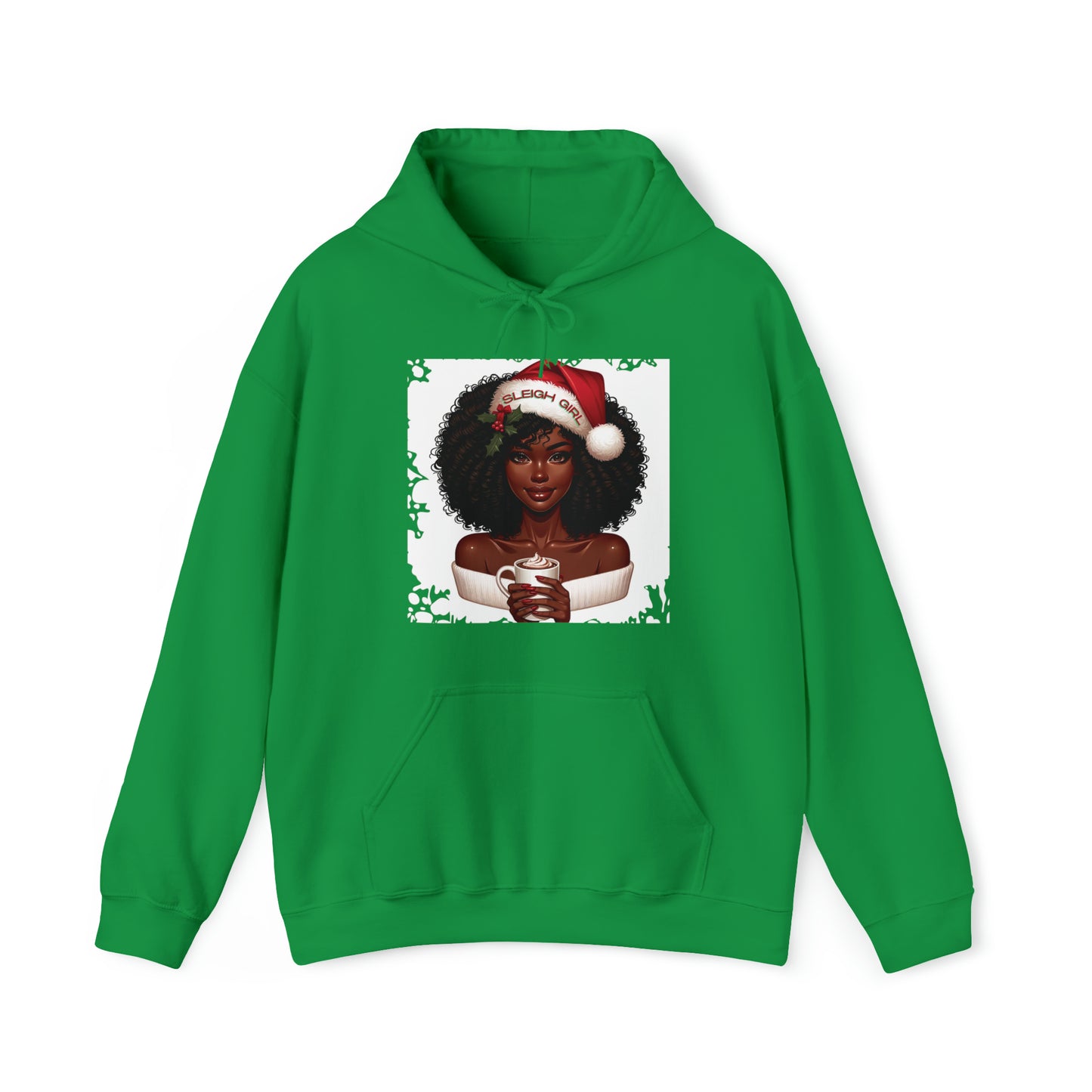 Mocha Magic: Sleigh Girl Hooded Sweatshirt