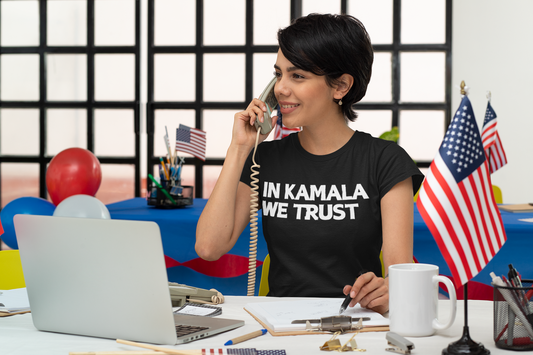 In Kamala We Trust T-Shirt – Empowering Statement Tee