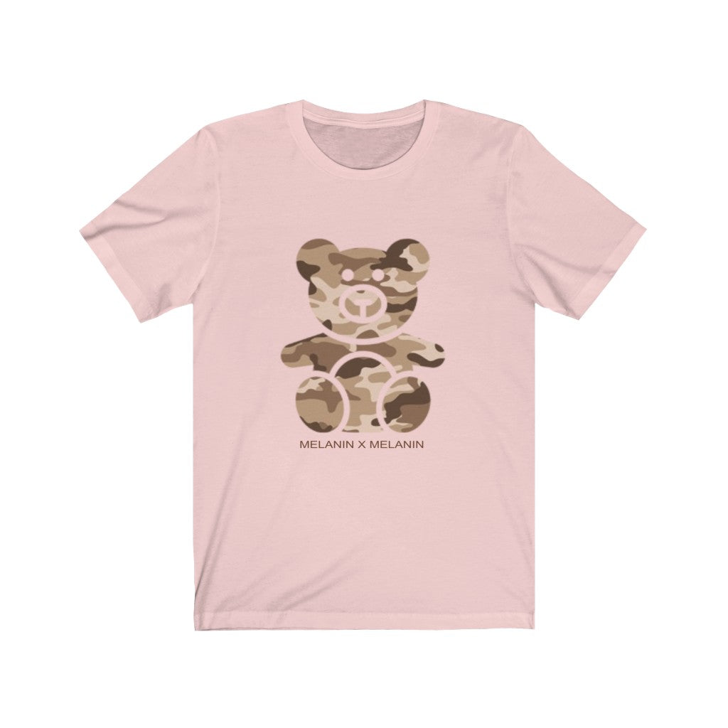 Melanated Camo Teddy Bear Unisex Jersey Short Sleeve Tee