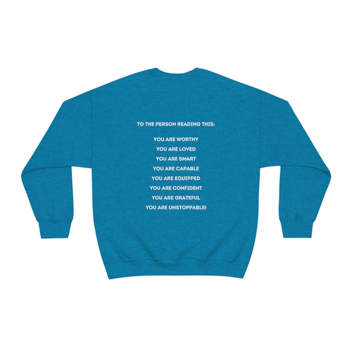 Empower-Uplift-Inspire-Motivate-Butterfly Sunflower Adult Crewneck Sweatshirt