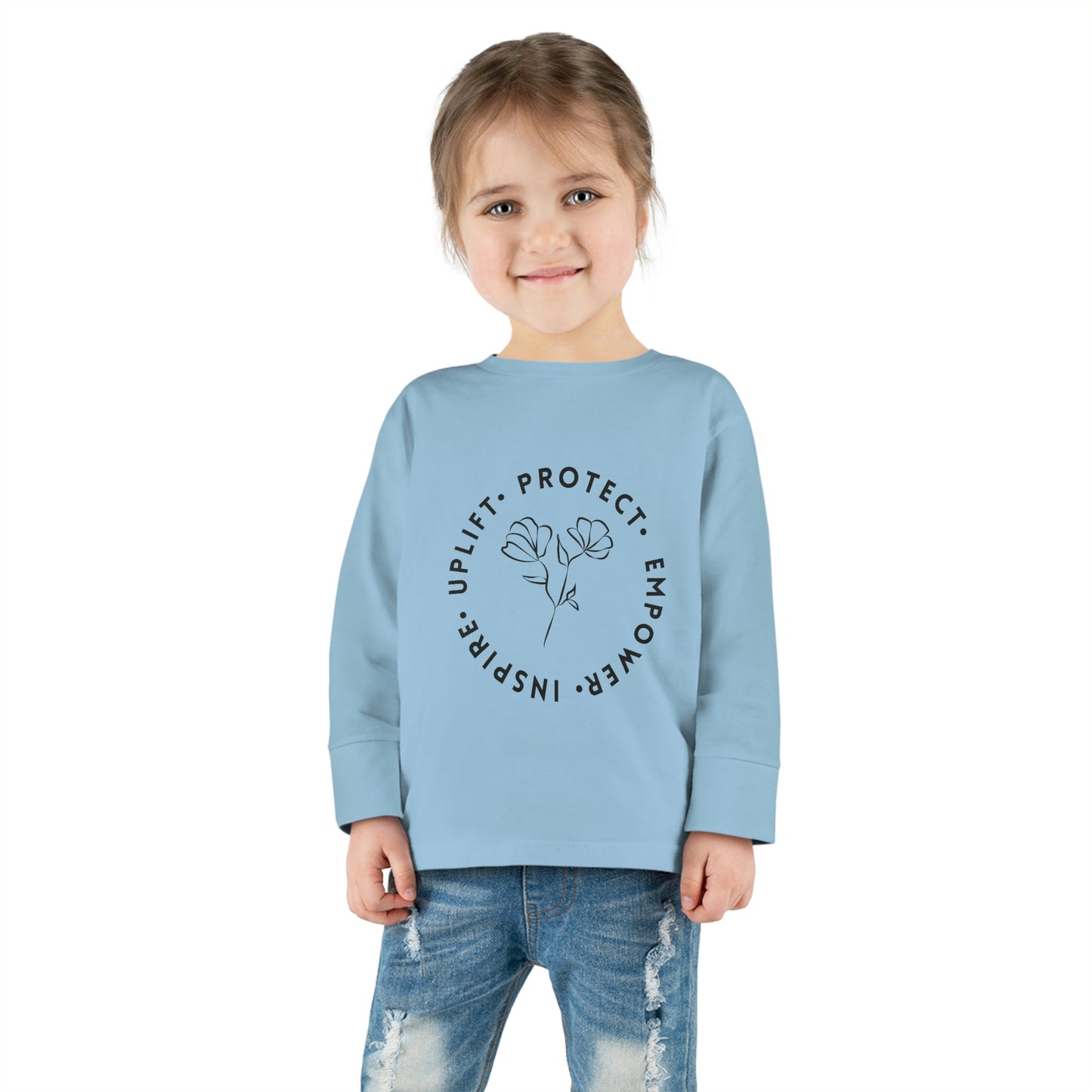 To The Girl Behind Me Toddler Long Sleeve Tee