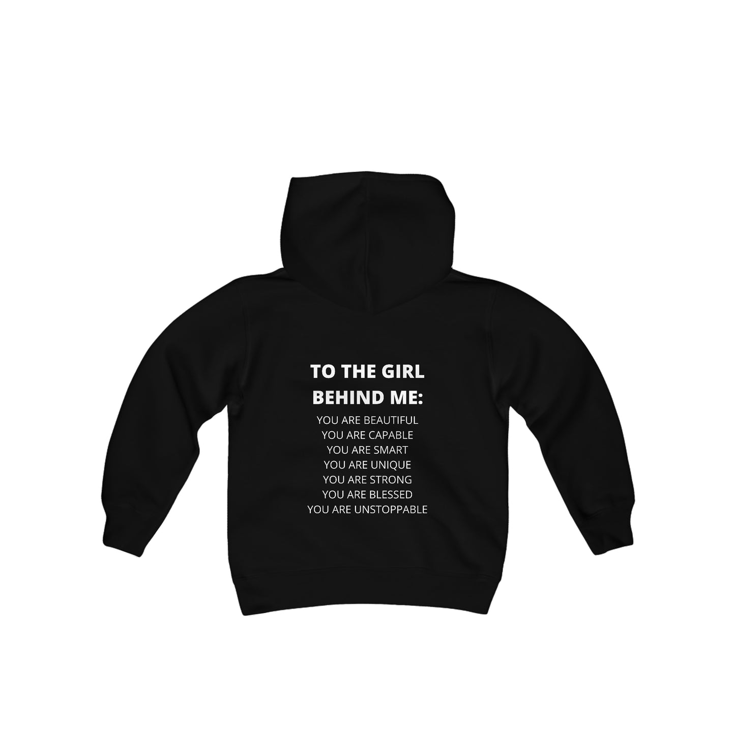 To The Girl Behind Me Youth Hooded Sweatshirt