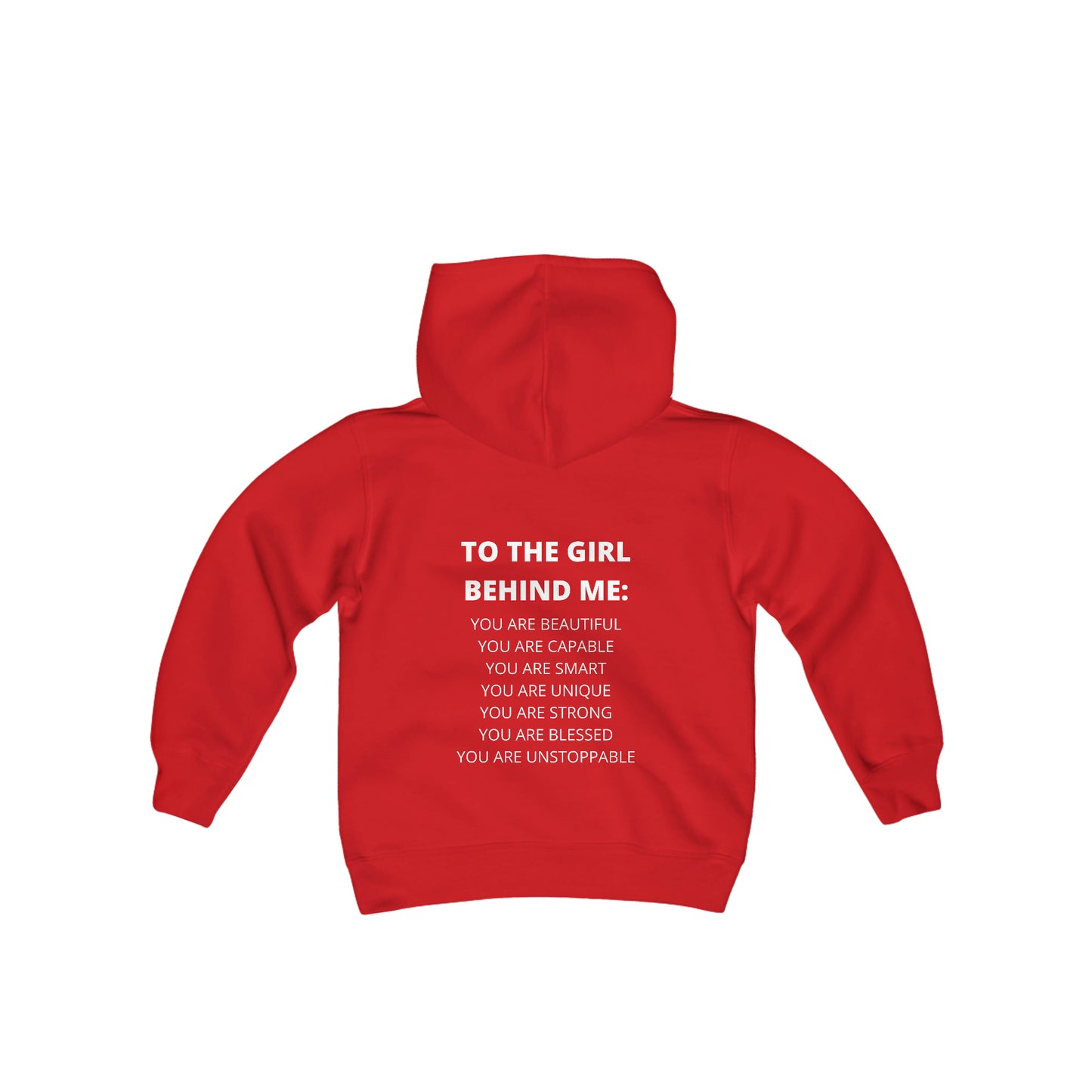 To The Girl Behind Me Youth Hooded Sweatshirt